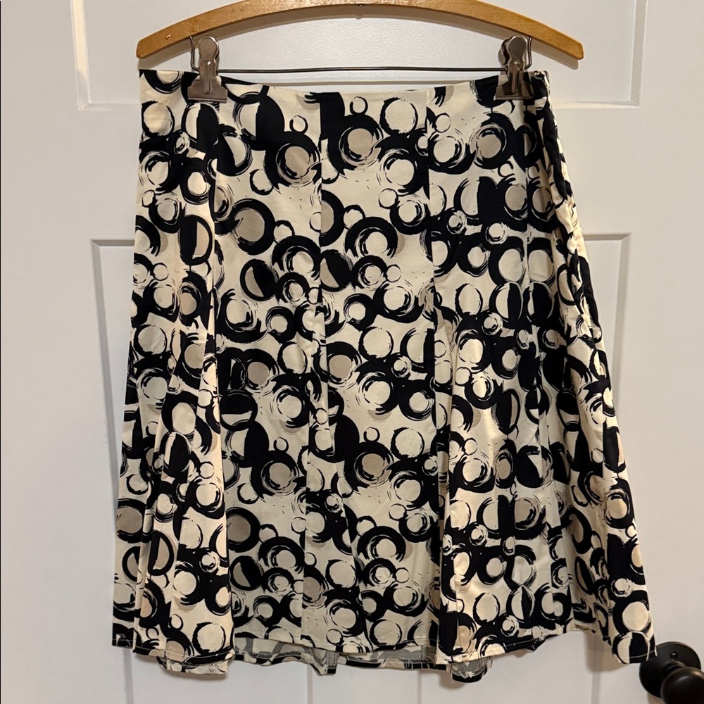 The Limited Black and Cream Circle Skater Skirt